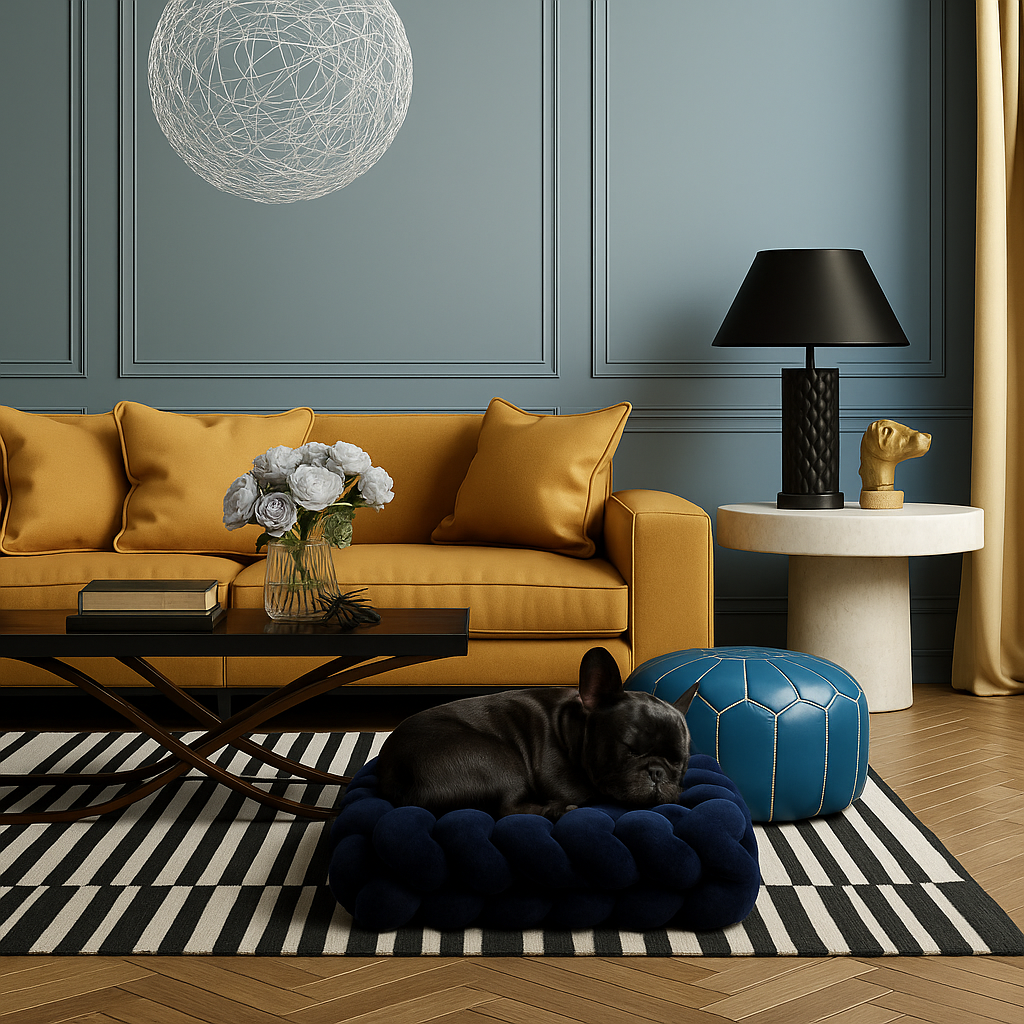 Boa Velvet Bed Blu Navy