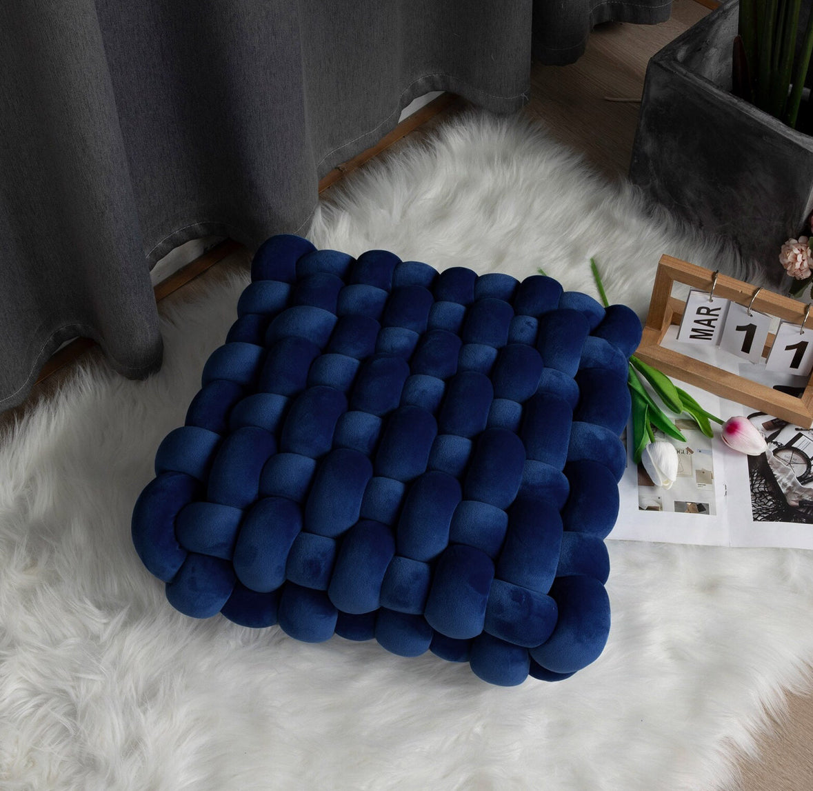 Boa Velvet Bed Blu Navy